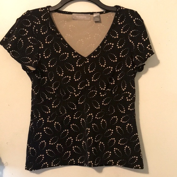 Liz Claiborne butterfly sleeve top - Picture 1 of 10